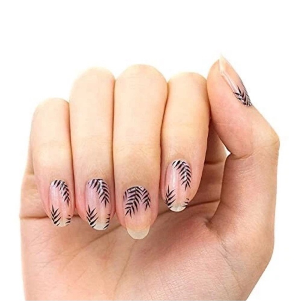 Color Street PALM BEFORE THE STORM FDL040 nip real nail polish strips overlay